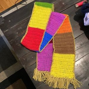 Hand knit scarf